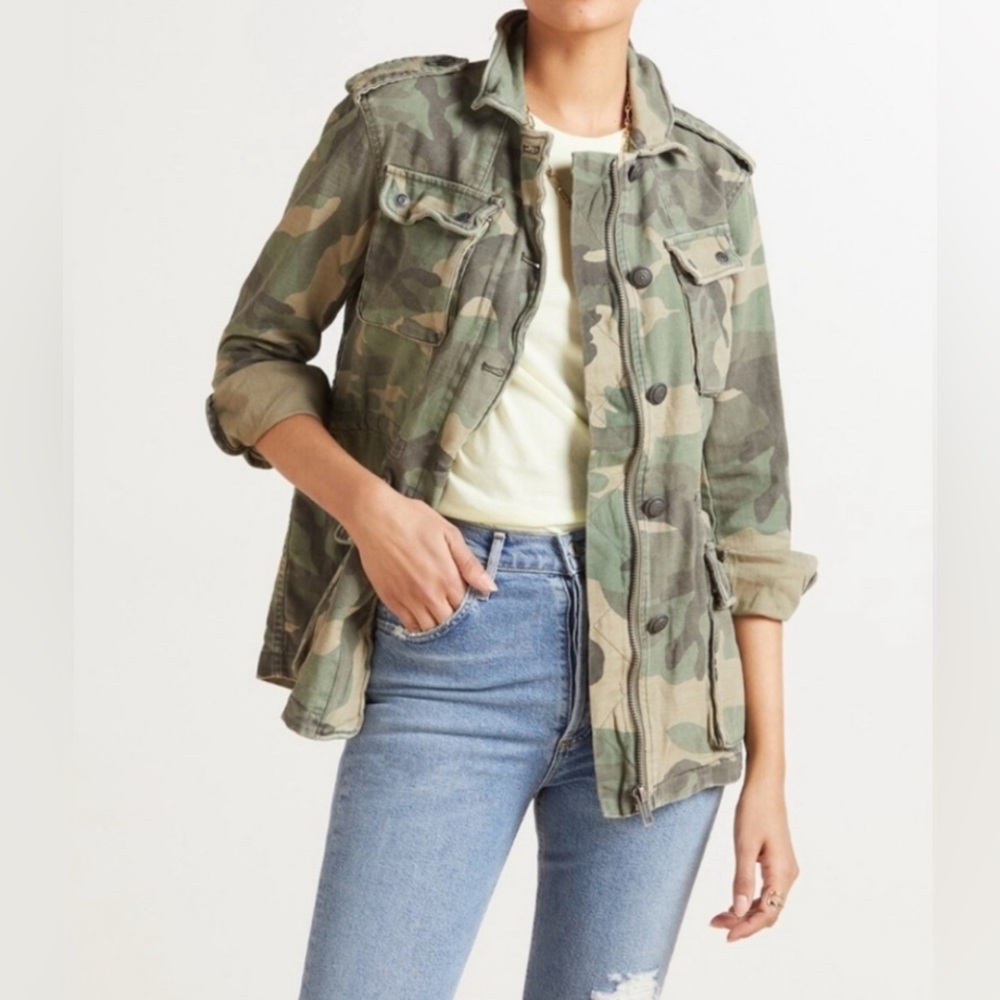 Free People Camouflage Women's Camo Jacket